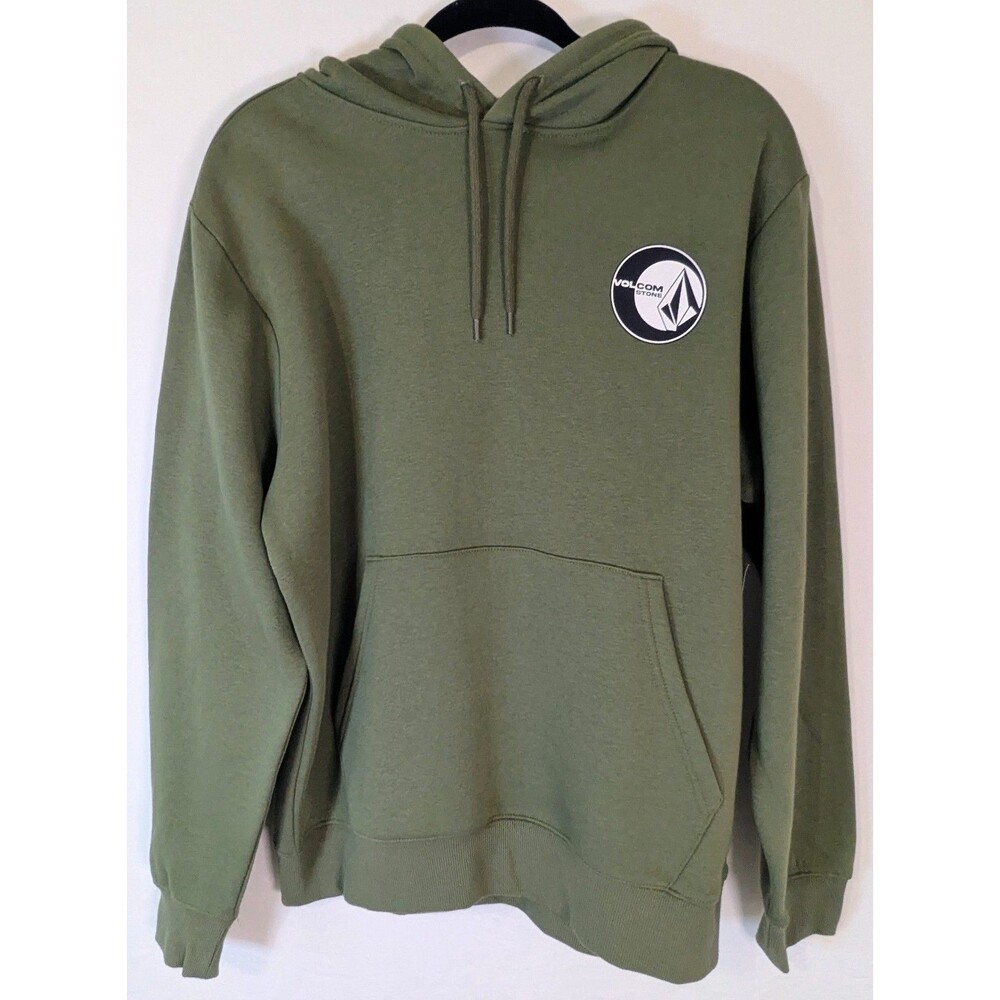 Volcom Women's Downhill Pullover Hoodie Olive Green Medium NWT